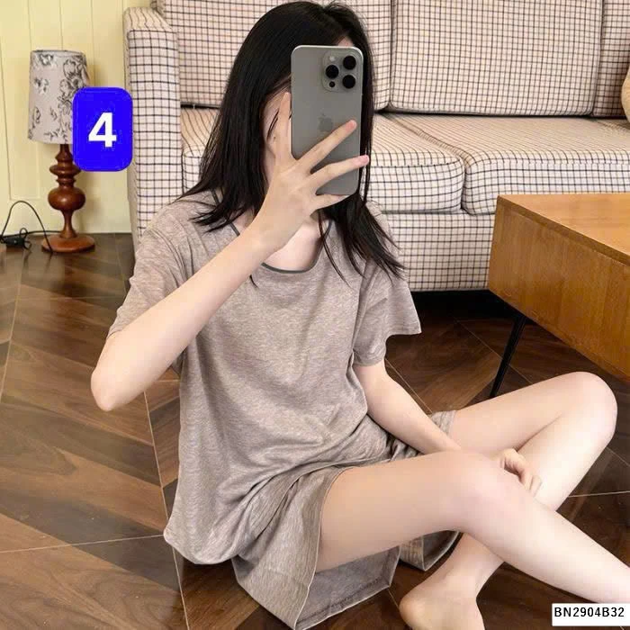 BỘ MẶC NHÀ TRƠN CHO NỮ
