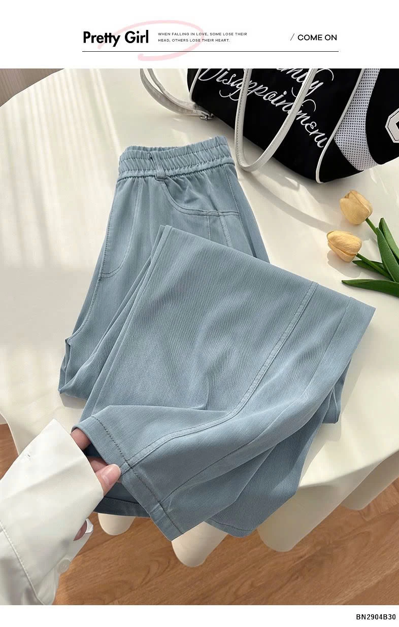 QUẦN JEAN TENCEL ỐNG RỘNG