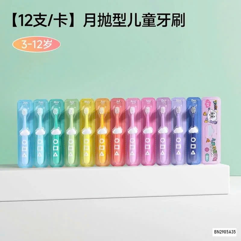 SÉT 12 BÀN CHẢI SẮC MÀU