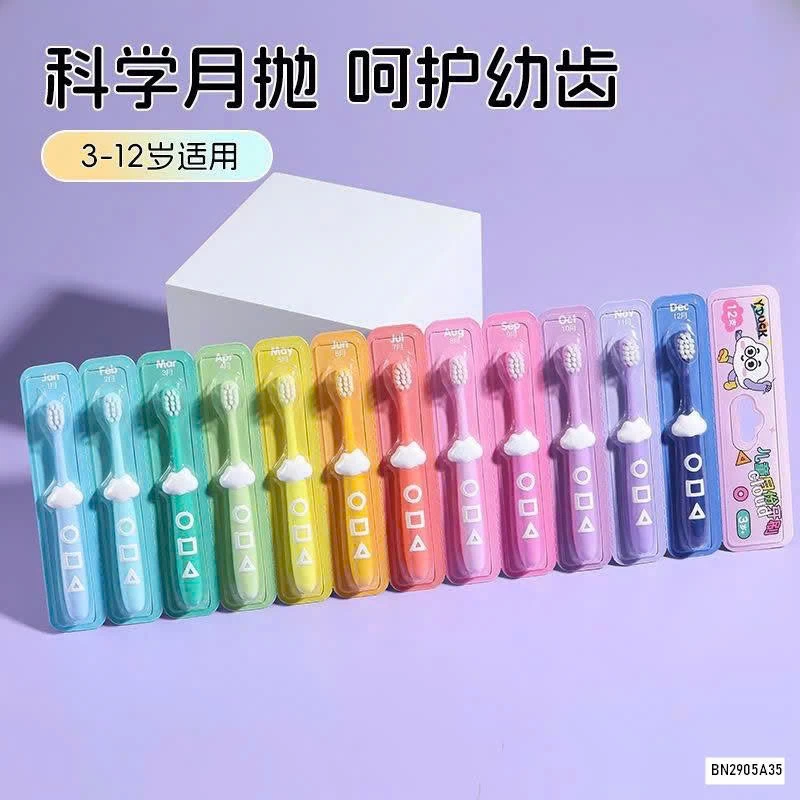 SÉT 12 BÀN CHẢI SẮC MÀU