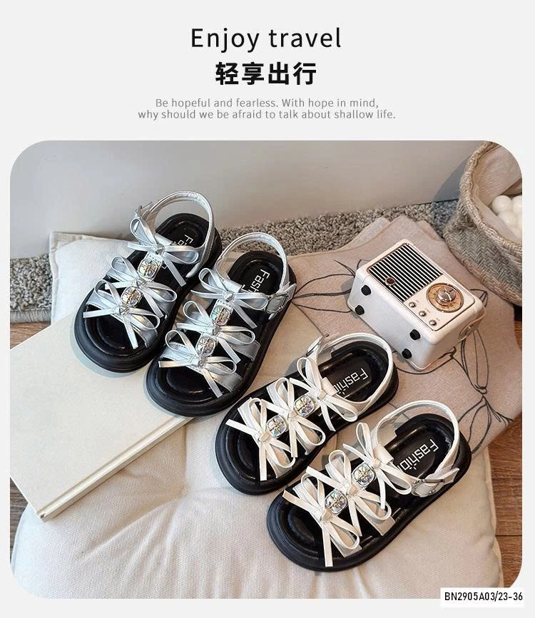 SANDAL NƠ GẤN ĐÁ