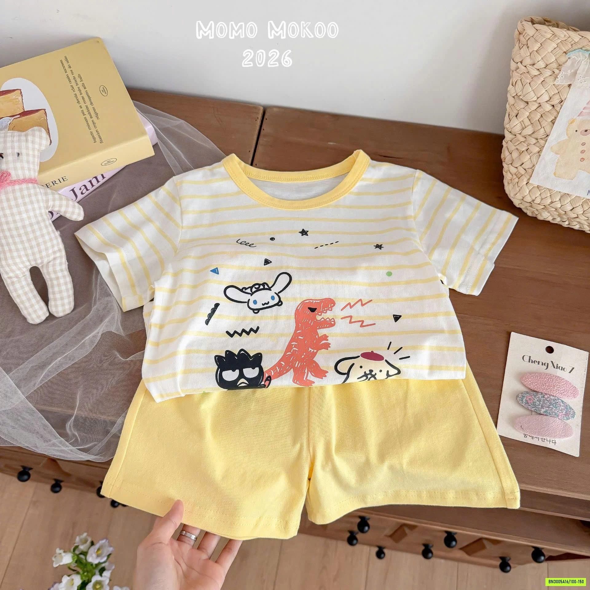 BỘ CỘC COTTON GIẤY HOẠT HÌNH CHO BÉ