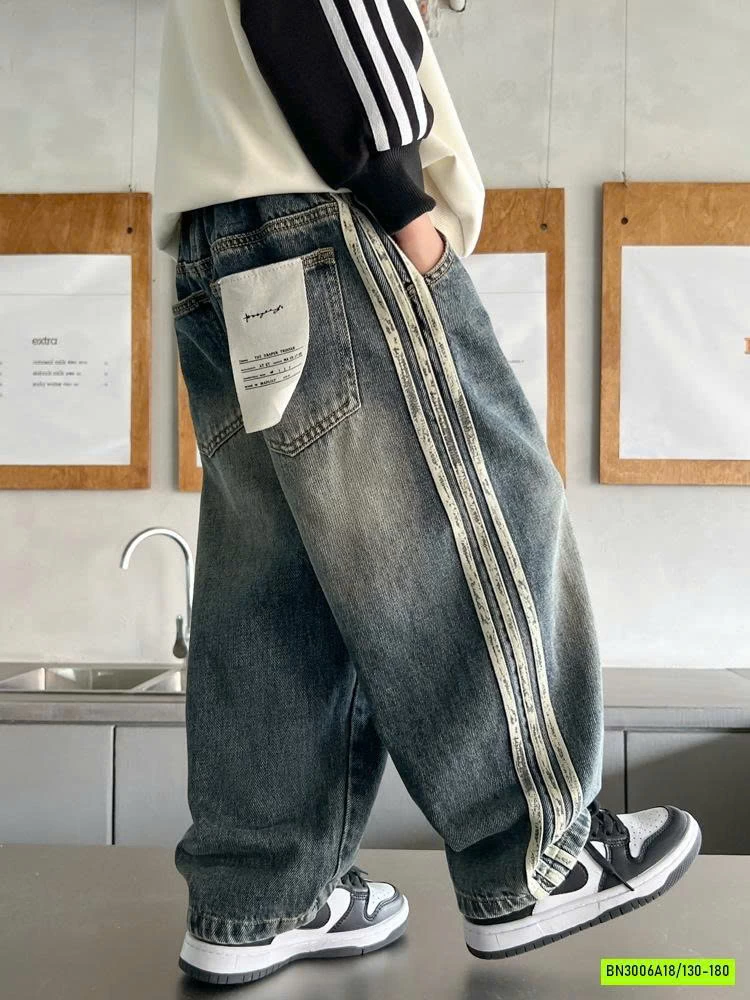 JEANS SUÔNG SỌC BÊN SZ ĐẠI