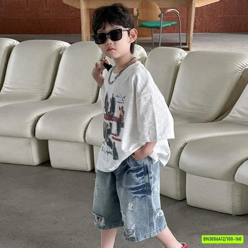 SHORT JEANS RÁCH LOANG MÀU