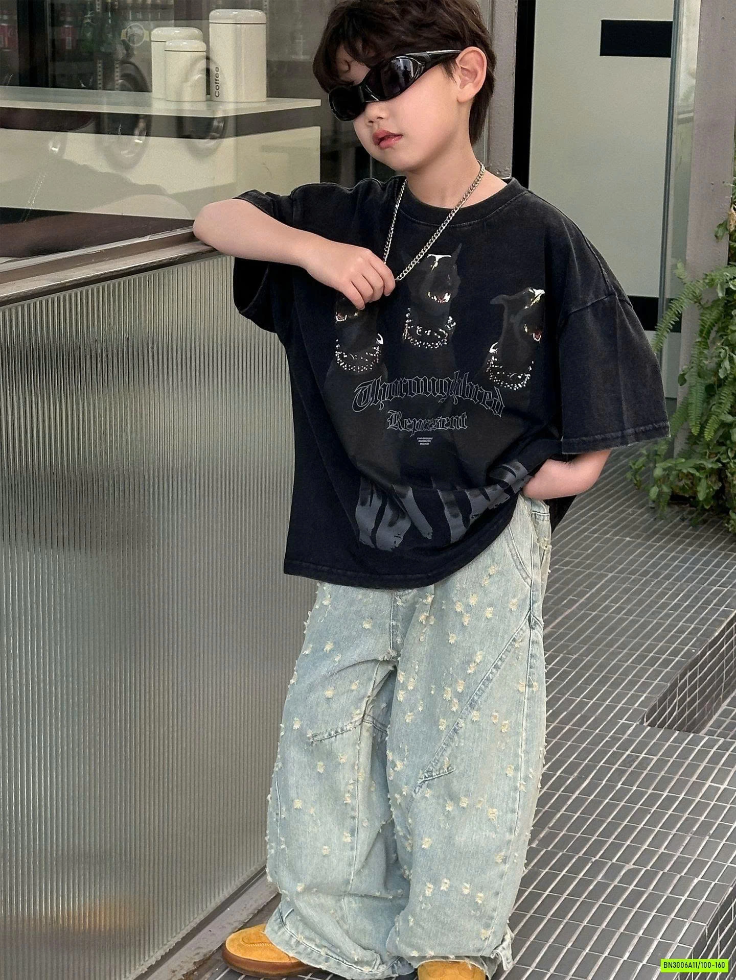 ÁO THUN ĐEN 3 CHÚ CÚN