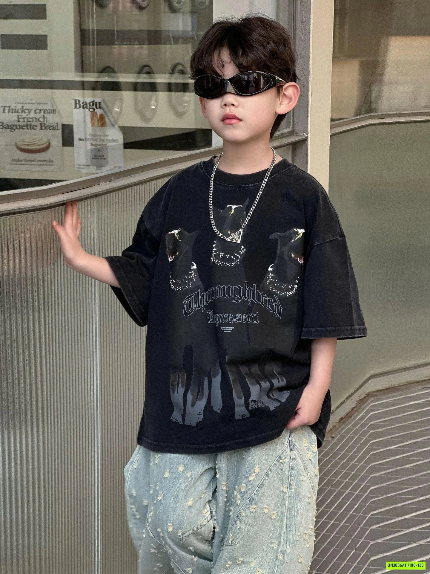 ÁO THUN ĐEN 3 CHÚ CÚN