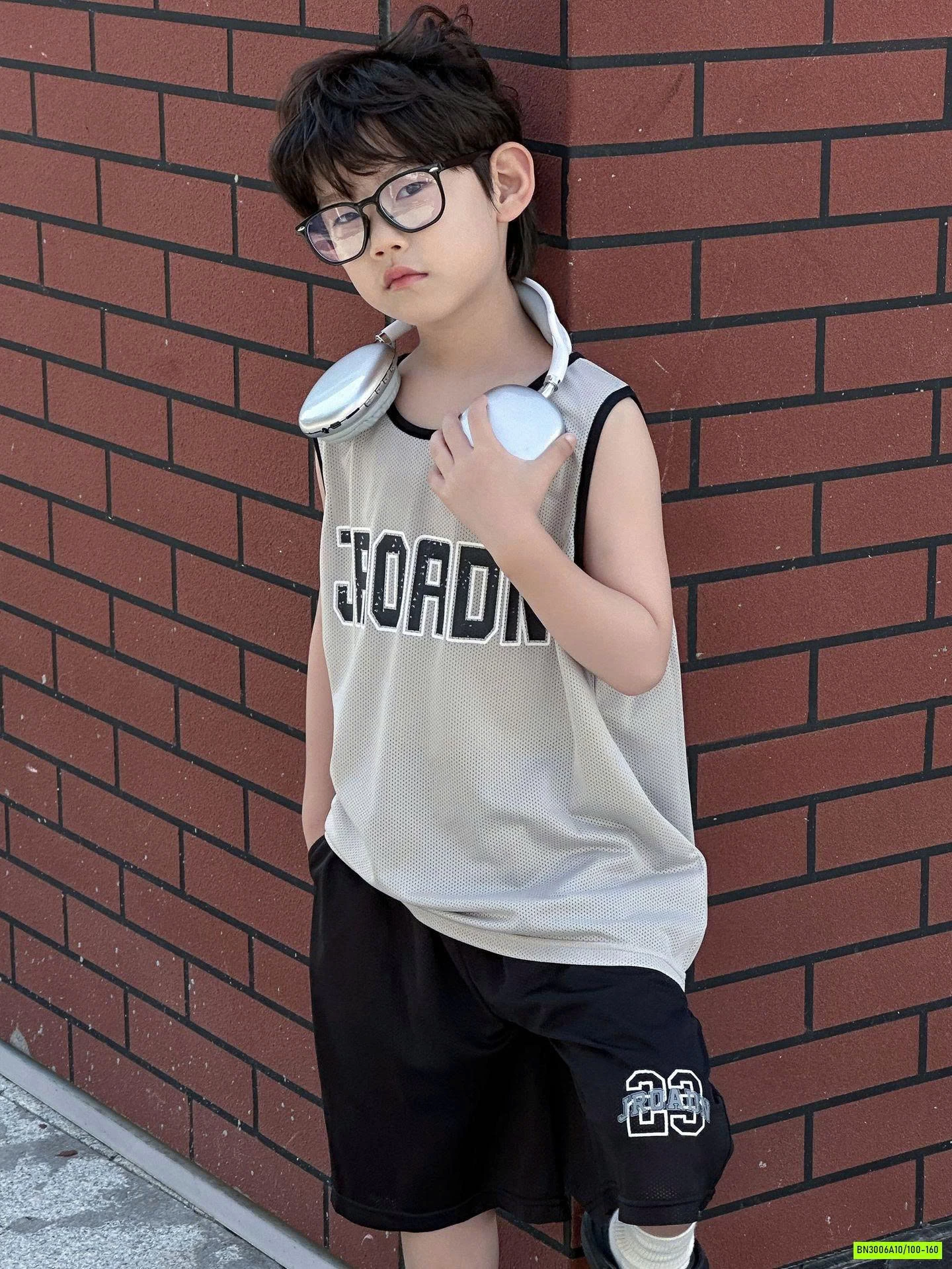 BỘ THỂ THAO THÔNG HƠI SÁT NÁCH XÁM