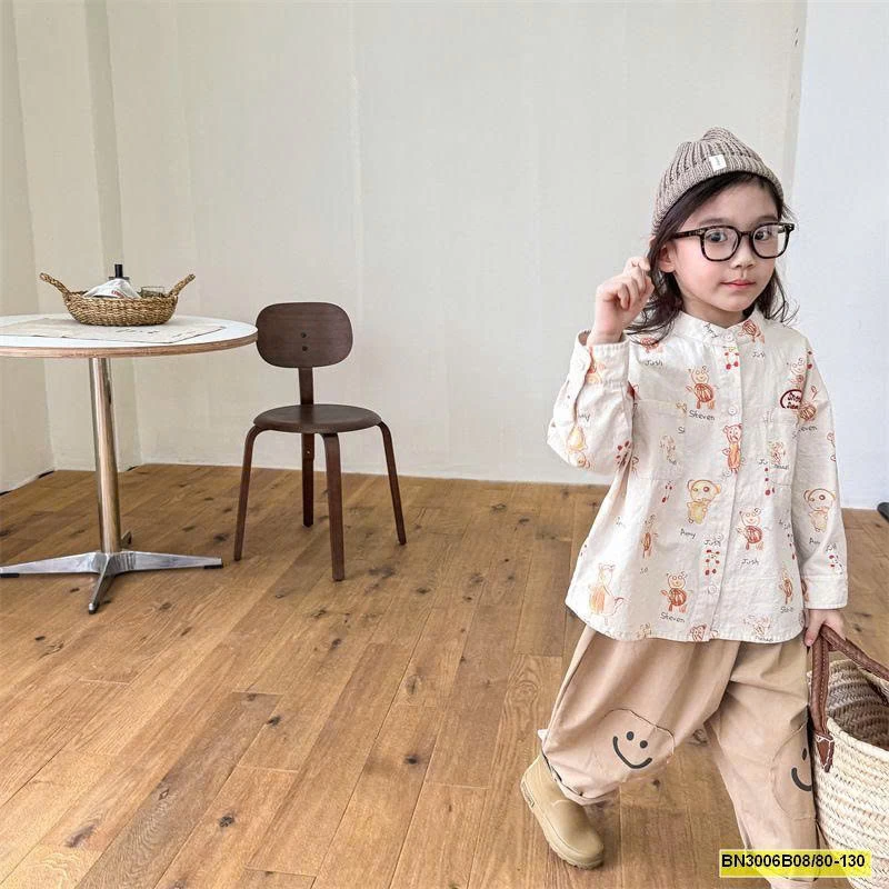 ÁO SƠ MI HOẠT HÌNH THU ĐÔNG