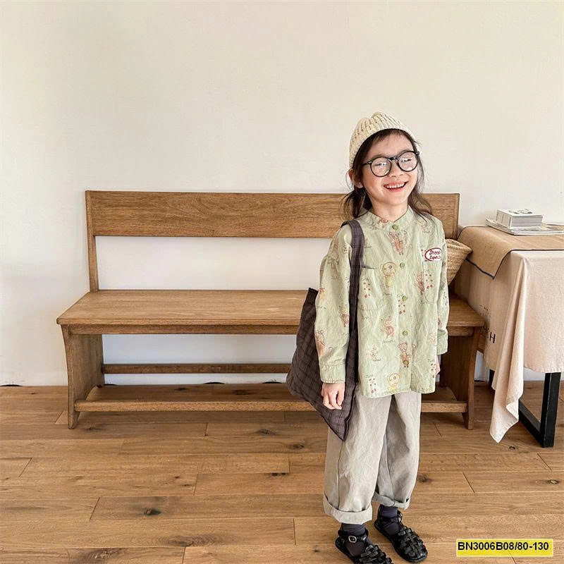 ÁO SƠ MI HOẠT HÌNH THU ĐÔNG