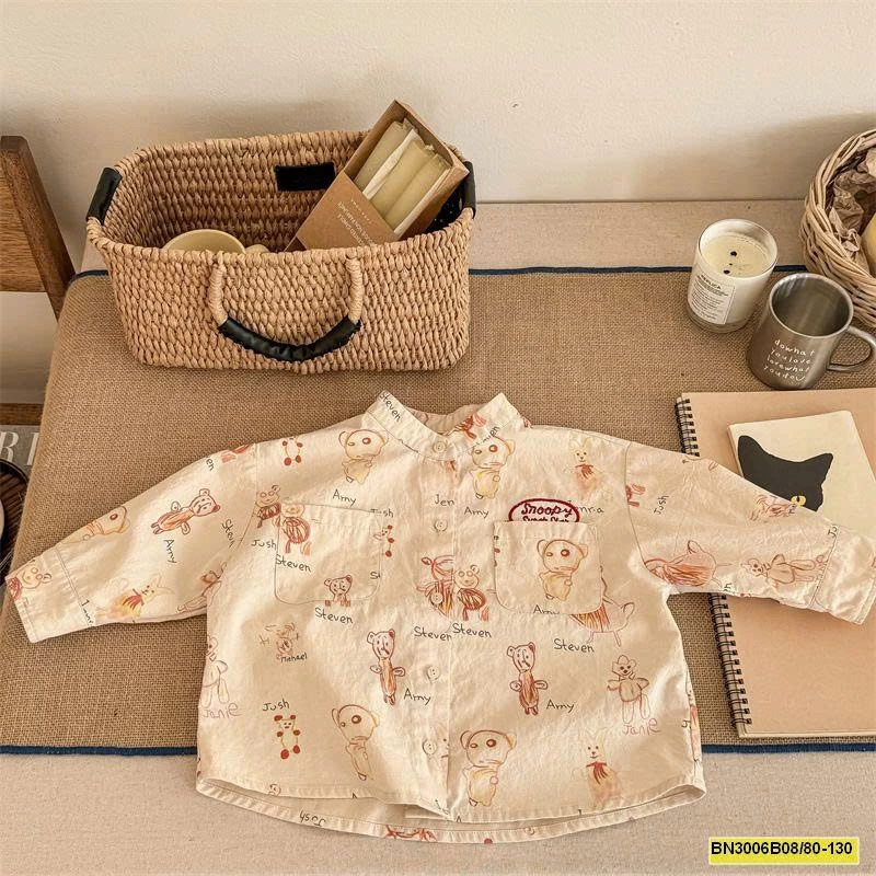 ÁO SƠ MI HOẠT HÌNH THU ĐÔNG