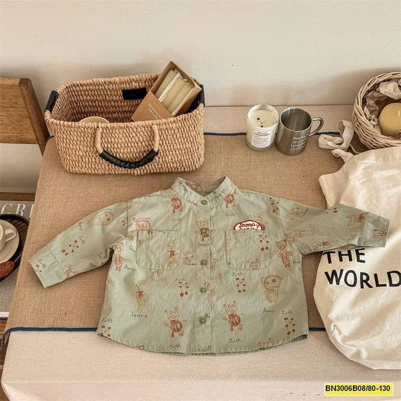 ÁO SƠ MI HOẠT HÌNH THU ĐÔNG