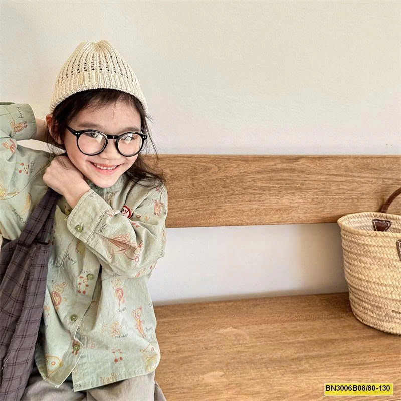 ÁO SƠ MI HOẠT HÌNH THU ĐÔNG