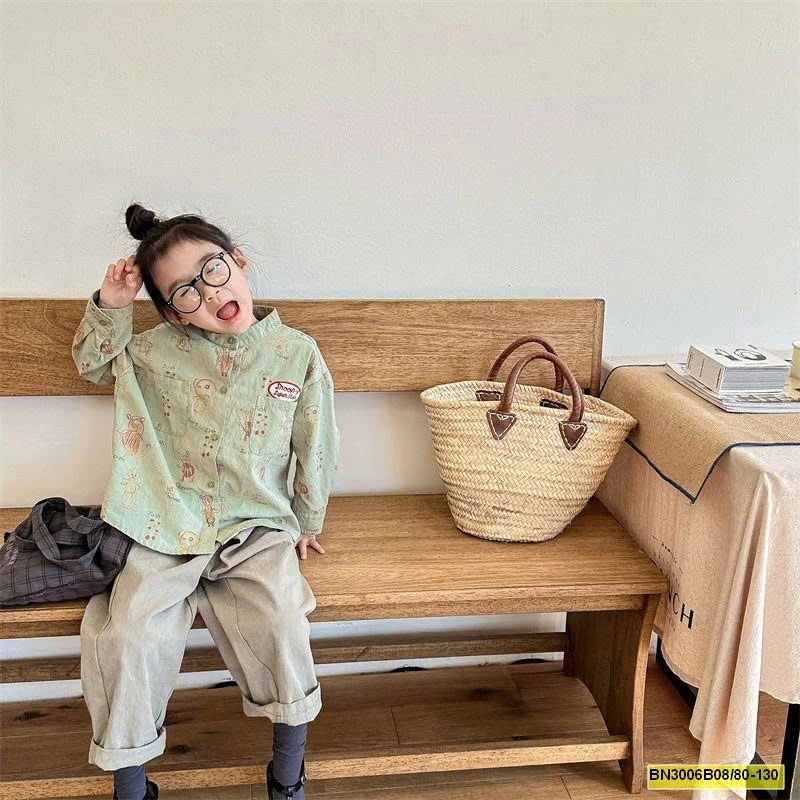 ÁO SƠ MI HOẠT HÌNH THU ĐÔNG