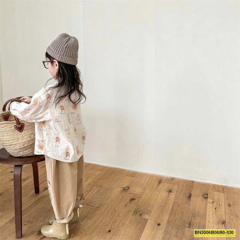 ÁO SƠ MI HOẠT HÌNH THU ĐÔNG