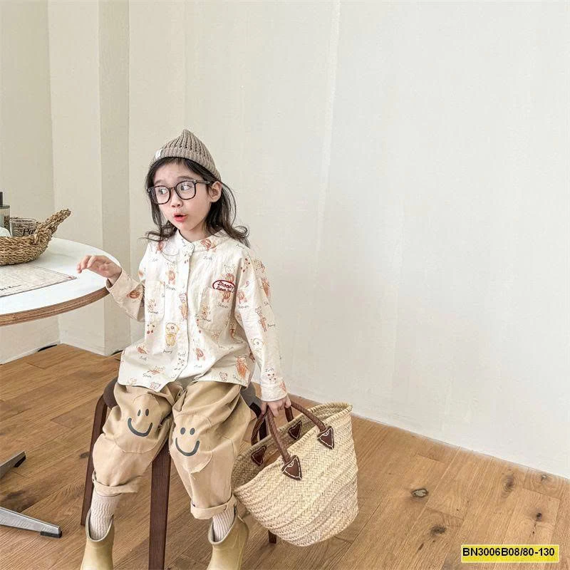 ÁO SƠ MI HOẠT HÌNH THU ĐÔNG