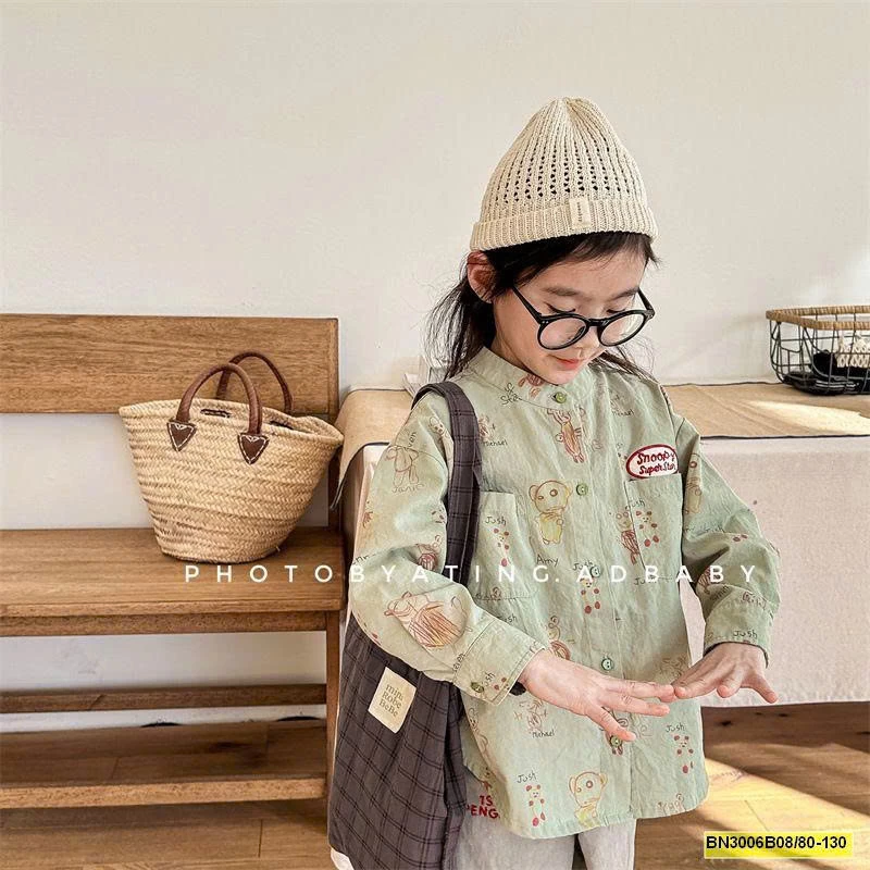 ÁO SƠ MI HOẠT HÌNH THU ĐÔNG