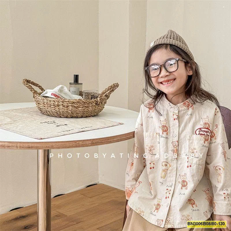 ÁO SƠ MI HOẠT HÌNH THU ĐÔNG