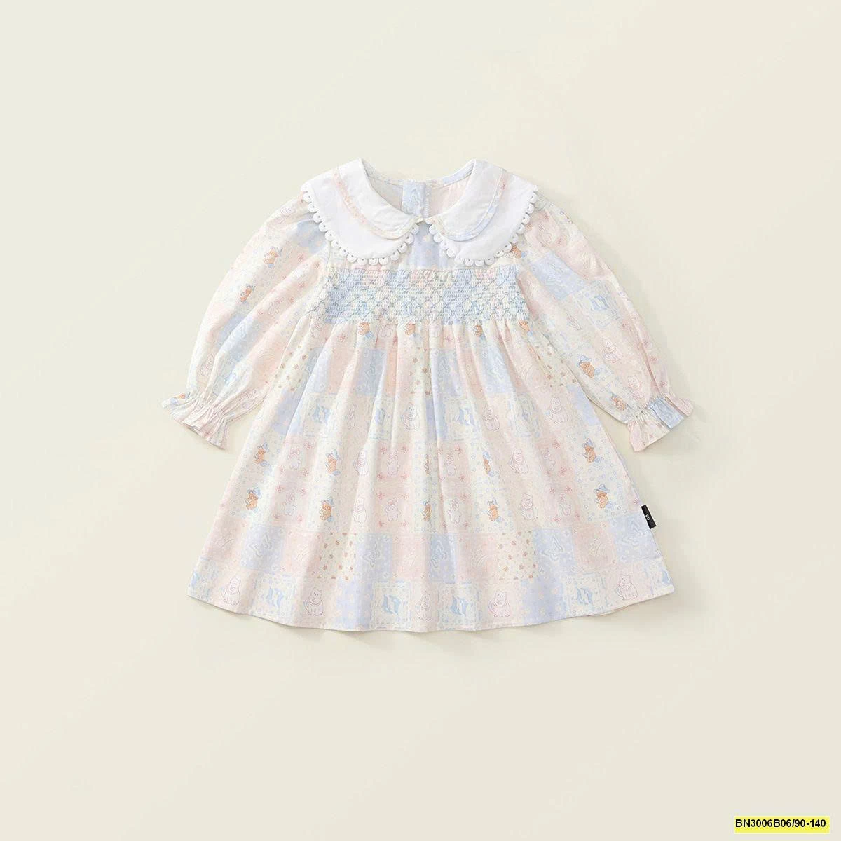 ĐẦM HOA XANH CHUN NGỰC  PREMIUM