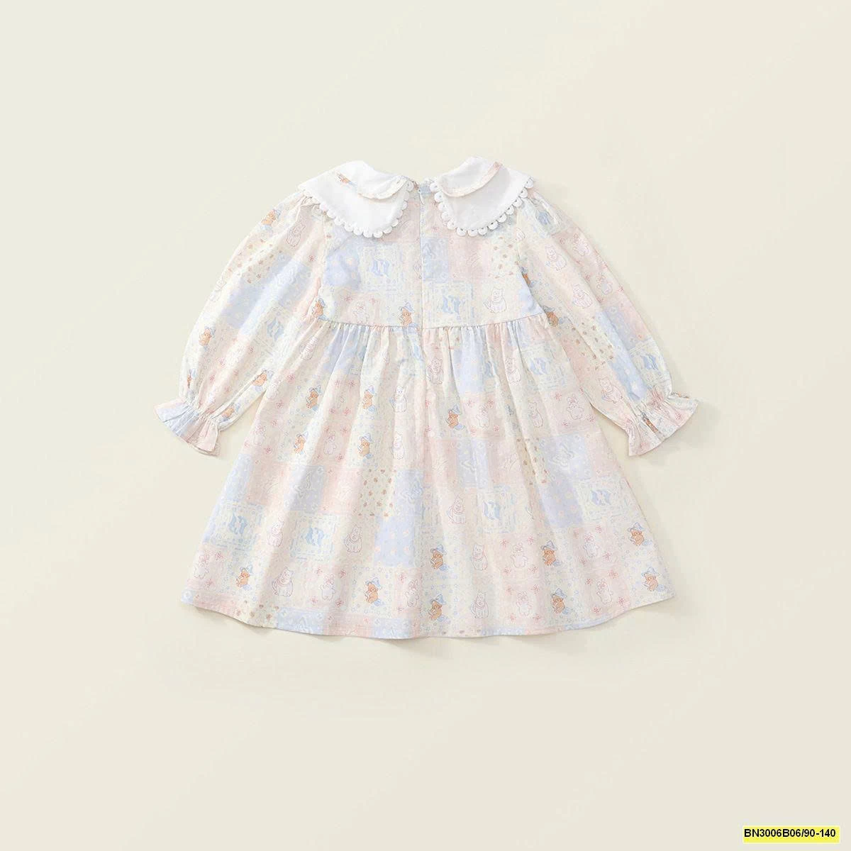 ĐẦM HOA XANH CHUN NGỰC  PREMIUM