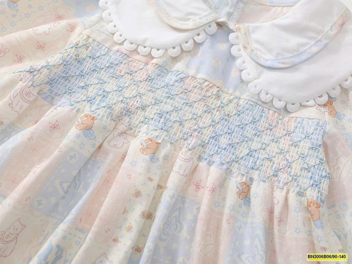 ĐẦM HOA XANH CHUN NGỰC  PREMIUM