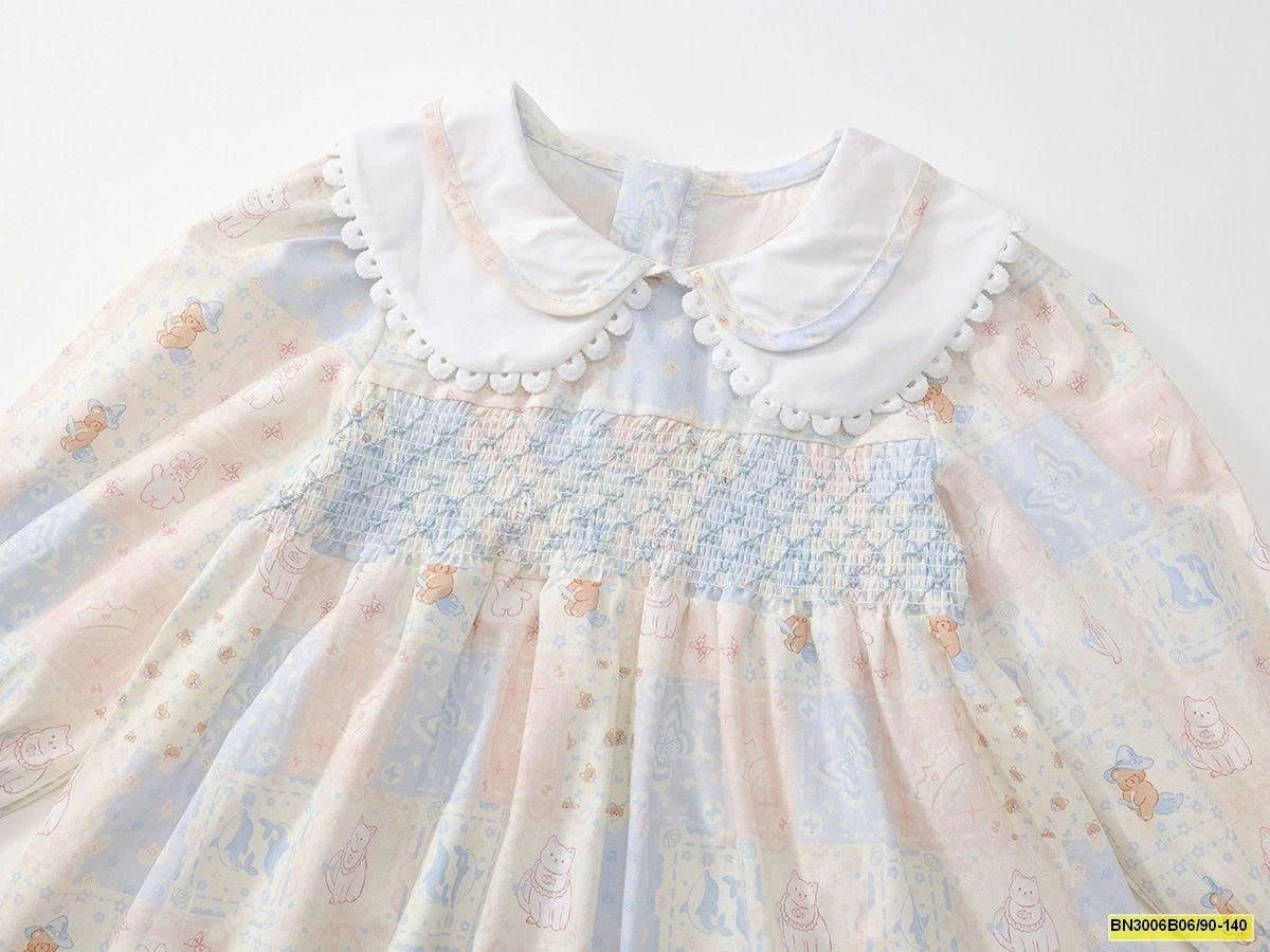 ĐẦM HOA XANH CHUN NGỰC  PREMIUM