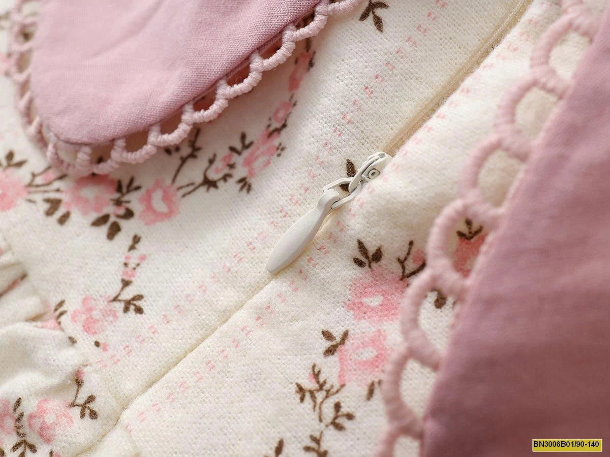 ĐẦM HOA CỔ SEN DÀI TAY