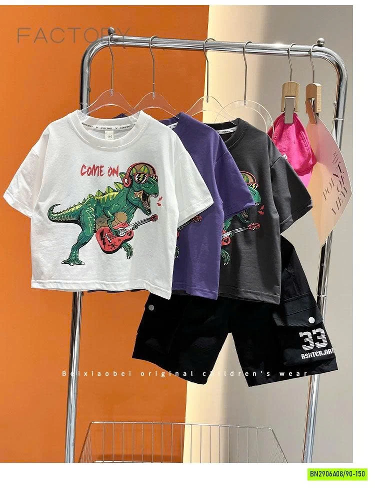 ÁO THUN KHỦNG LONG ĐÁNH ĐÀN