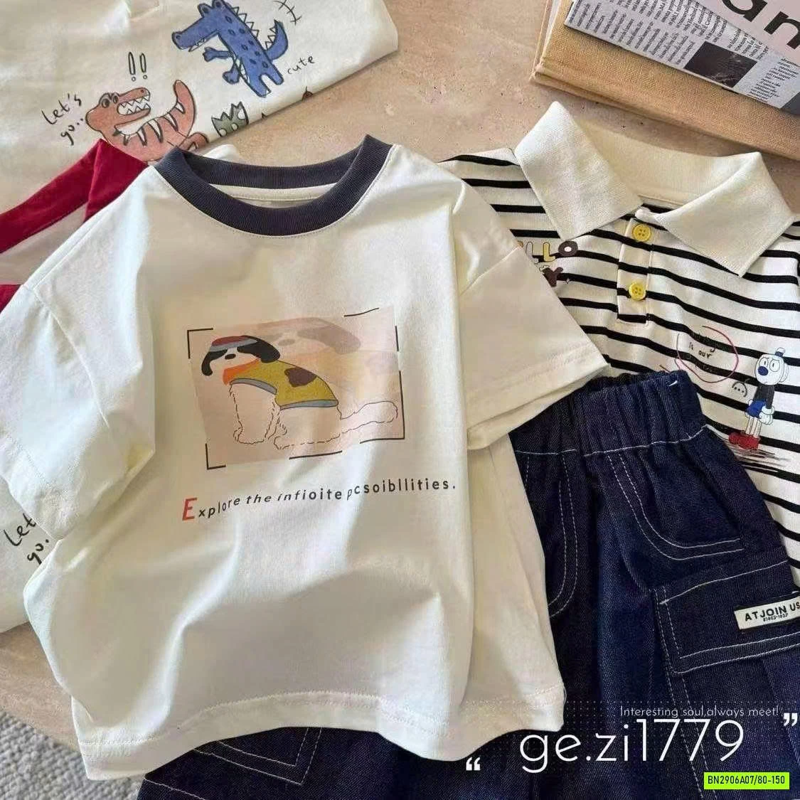 ÁO THUN IN HÌNH PHỐI MÀU TAY