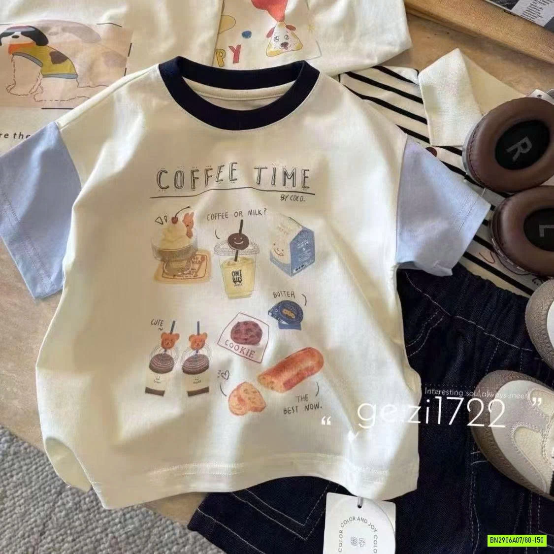 ÁO THUN IN HÌNH PHỐI MÀU TAY