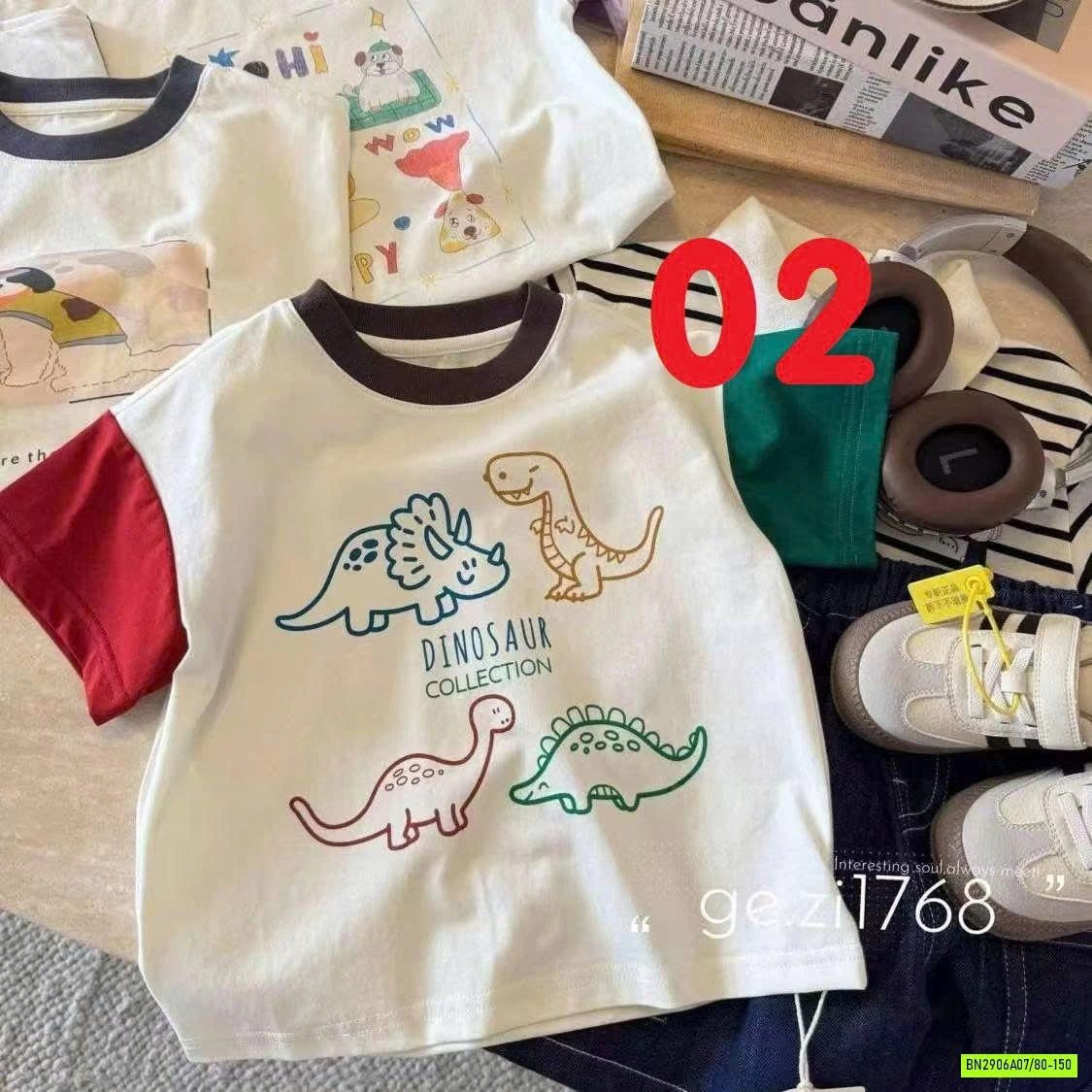 ÁO THUN IN HÌNH PHỐI MÀU TAY