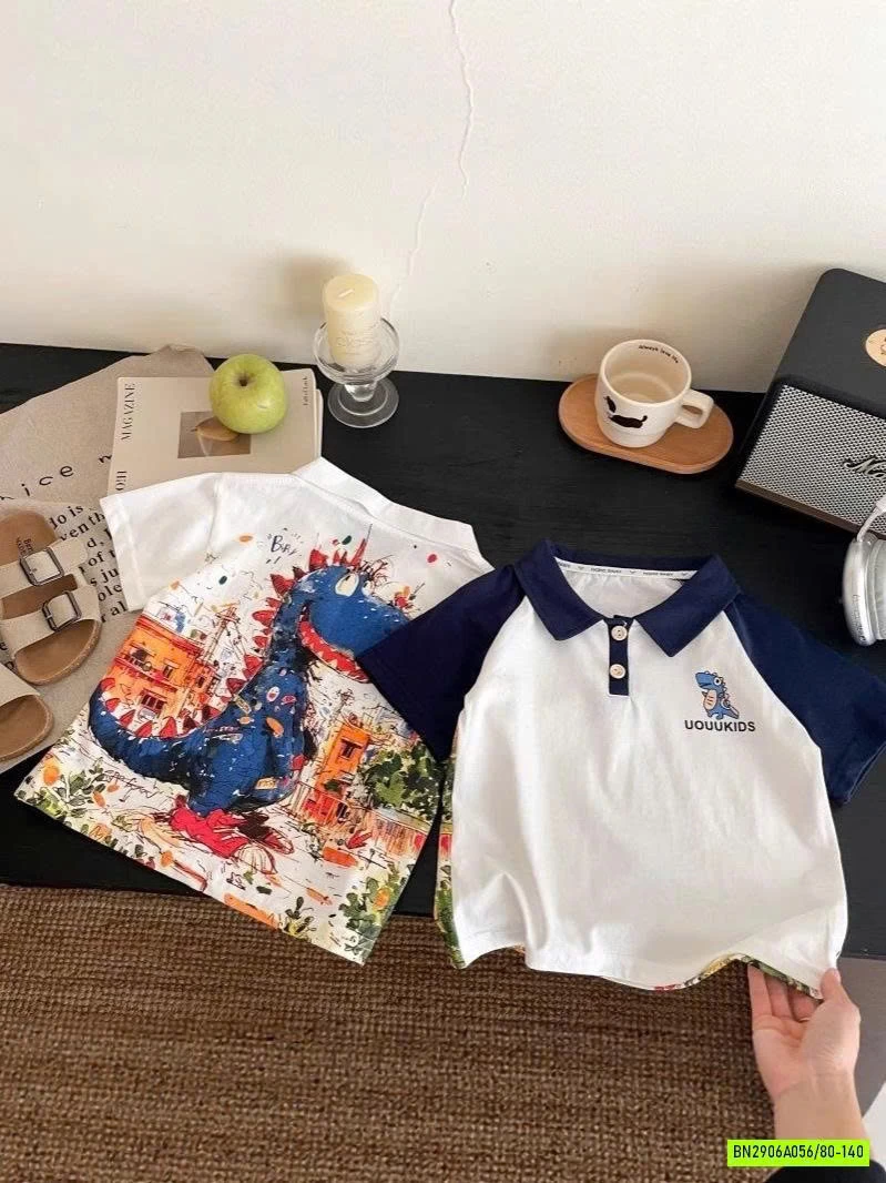 POLO IN HÌNH KHỦNG LONG Ở LƯNG