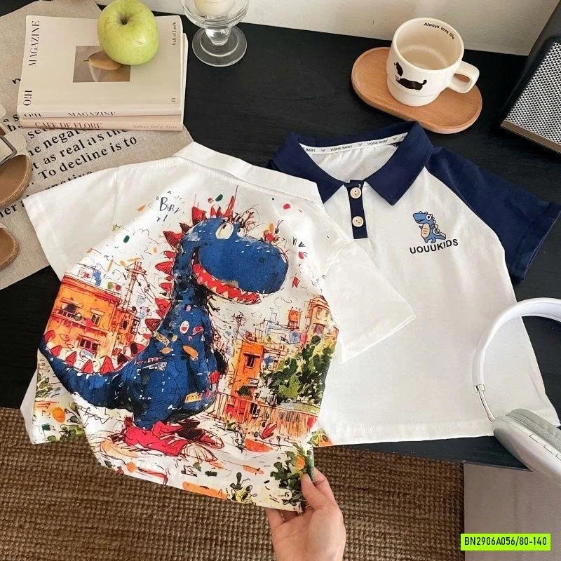 POLO IN HÌNH KHỦNG LONG Ở LƯNG