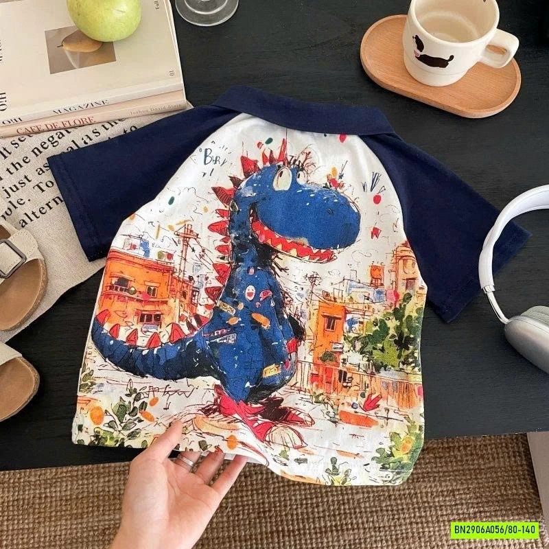 POLO IN HÌNH KHỦNG LONG Ở LƯNG