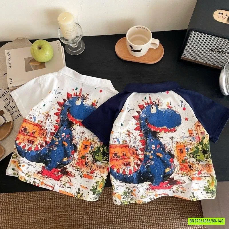 POLO IN HÌNH KHỦNG LONG Ở LƯNG