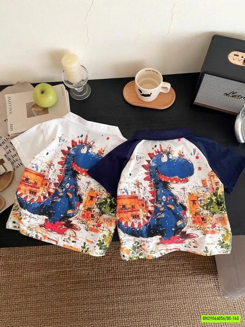 POLO IN HÌNH KHỦNG LONG Ở LƯNG