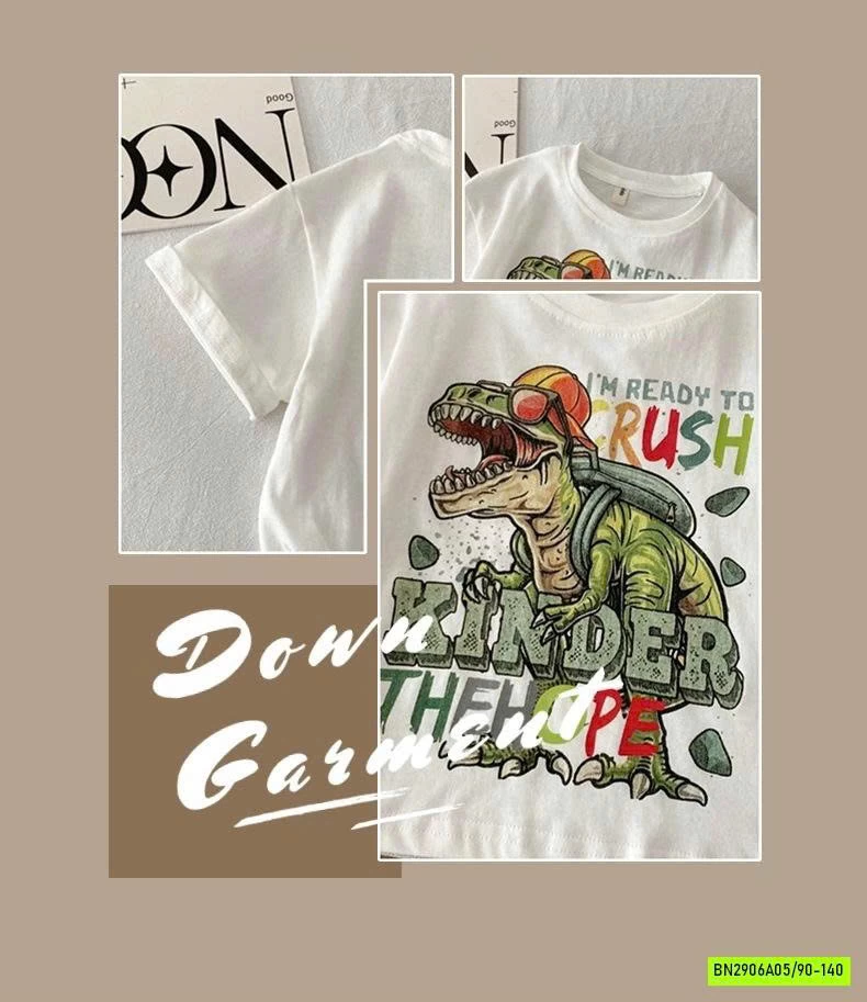 ÁO THUN KHỦNG LONG KINDER