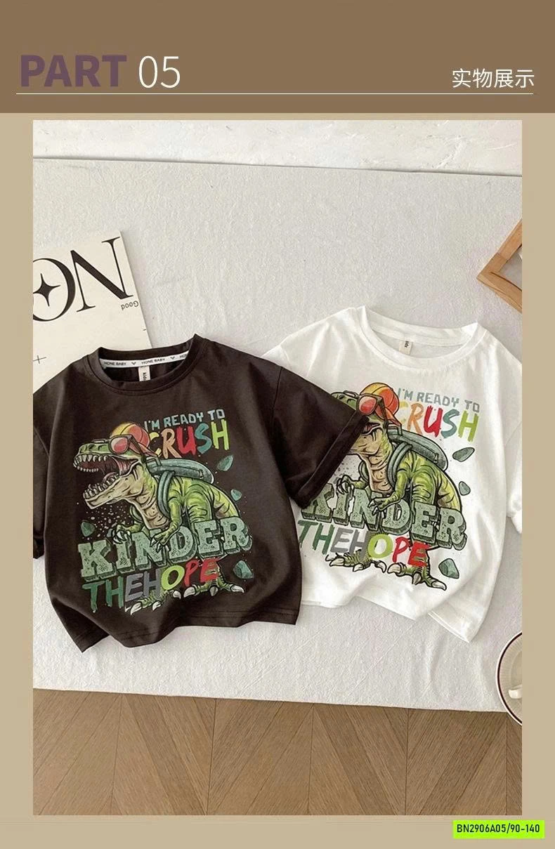 ÁO THUN KHỦNG LONG KINDER