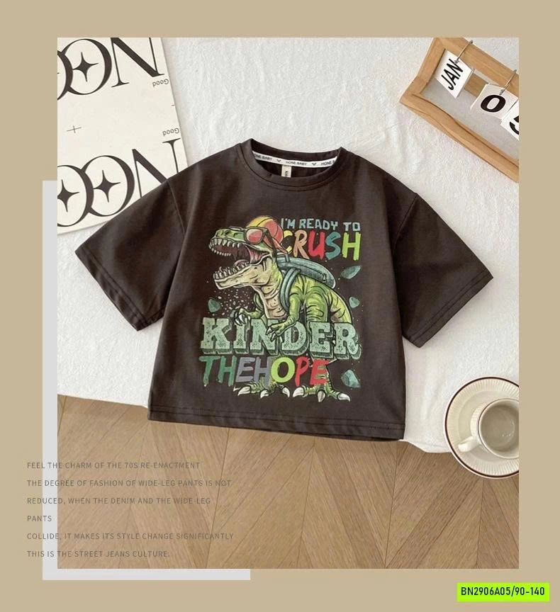 ÁO THUN KHỦNG LONG KINDER