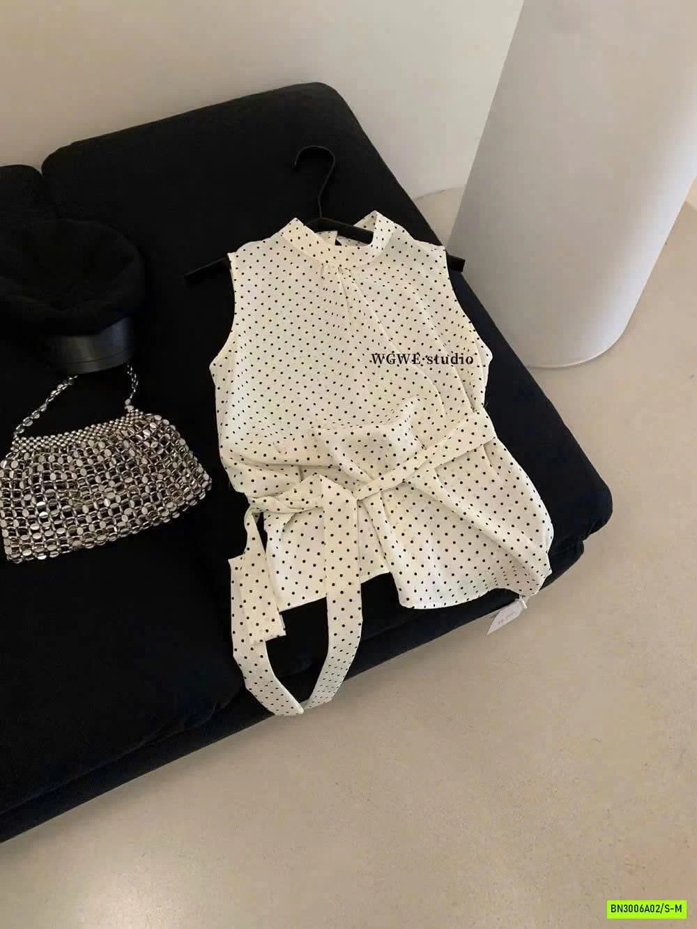 SƠ MI CHẤM BI CỔ 3P WGWE