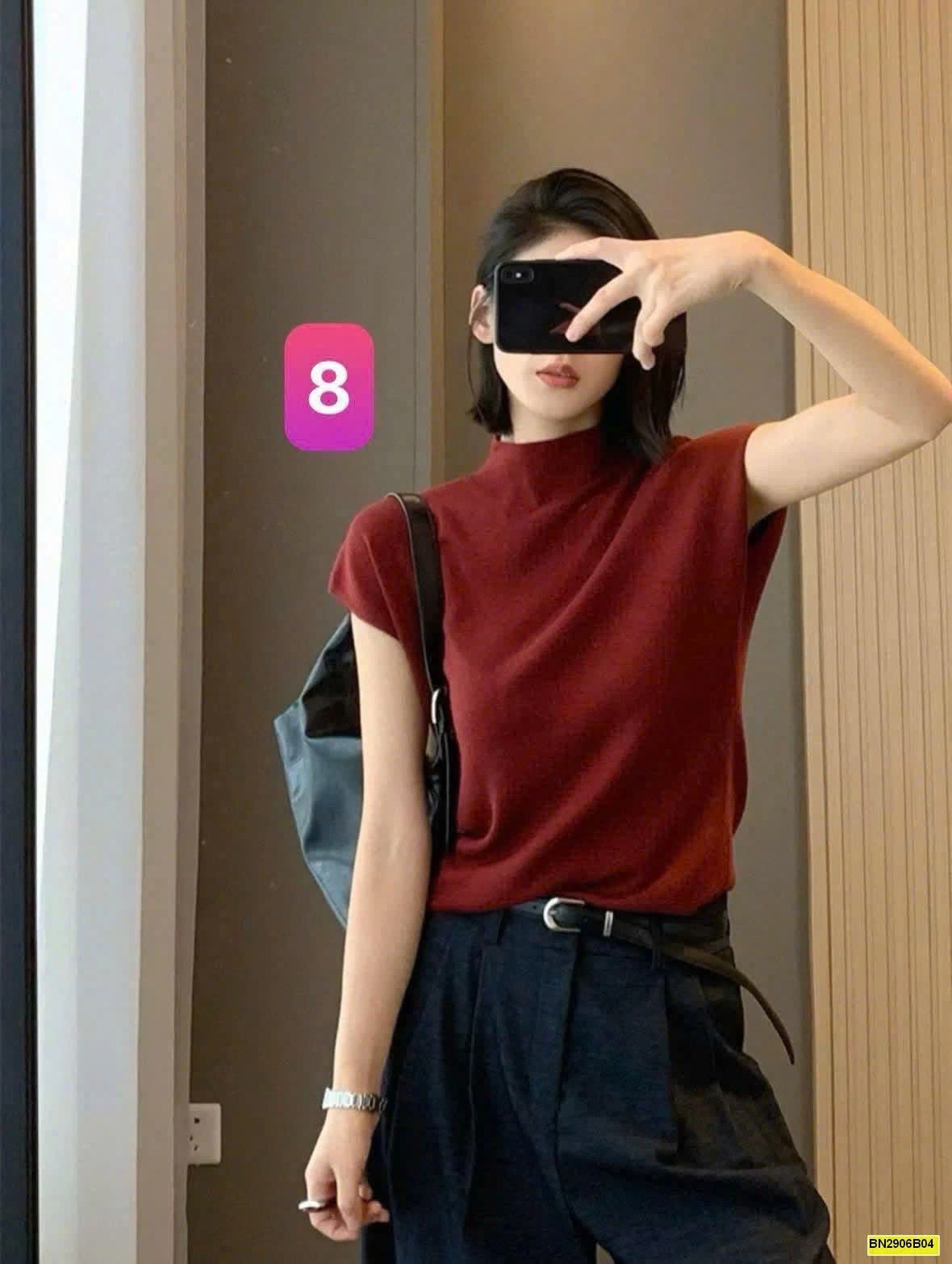 ÁO TAY CỘC CỔ RÙA INBLUE