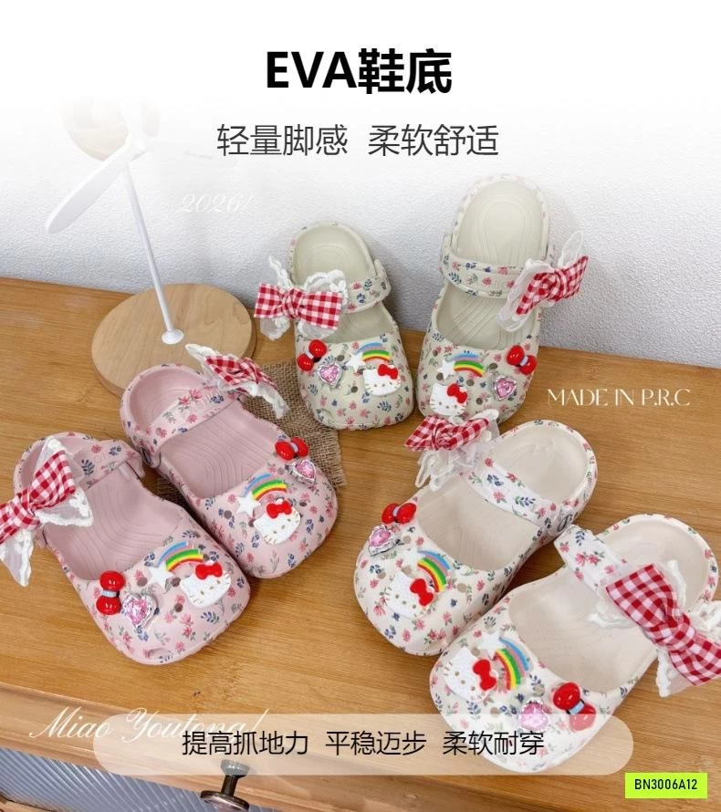CROCS ĐẾ BỆT HOA NHÍ GẮN NƠ