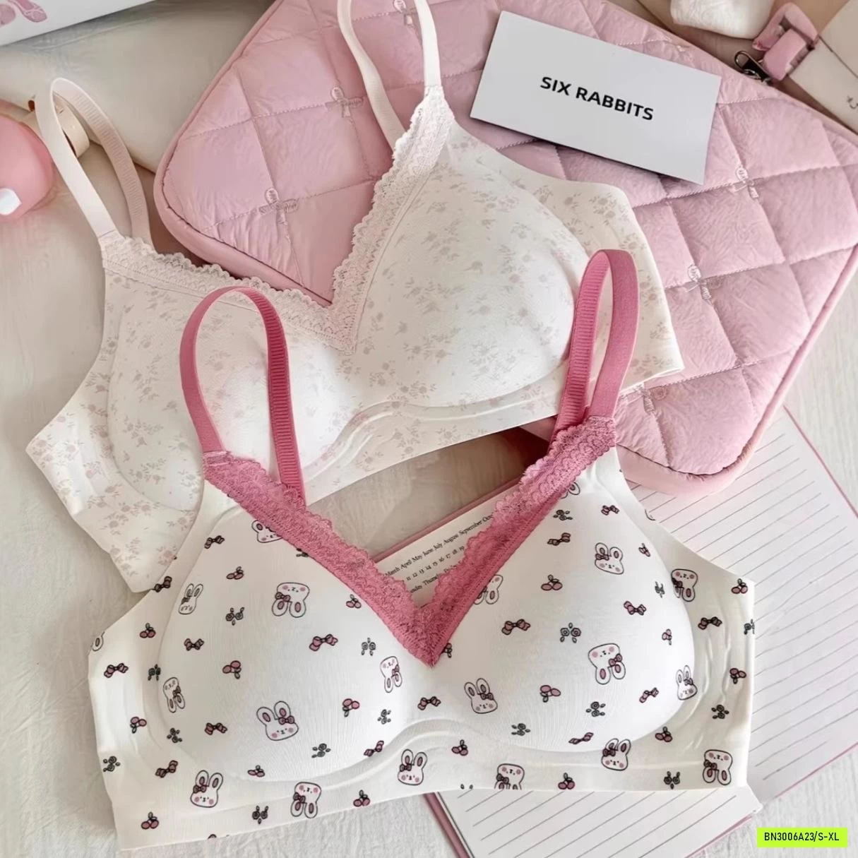BRA COTTON HỌA TIẾT DỄ THƯƠNG