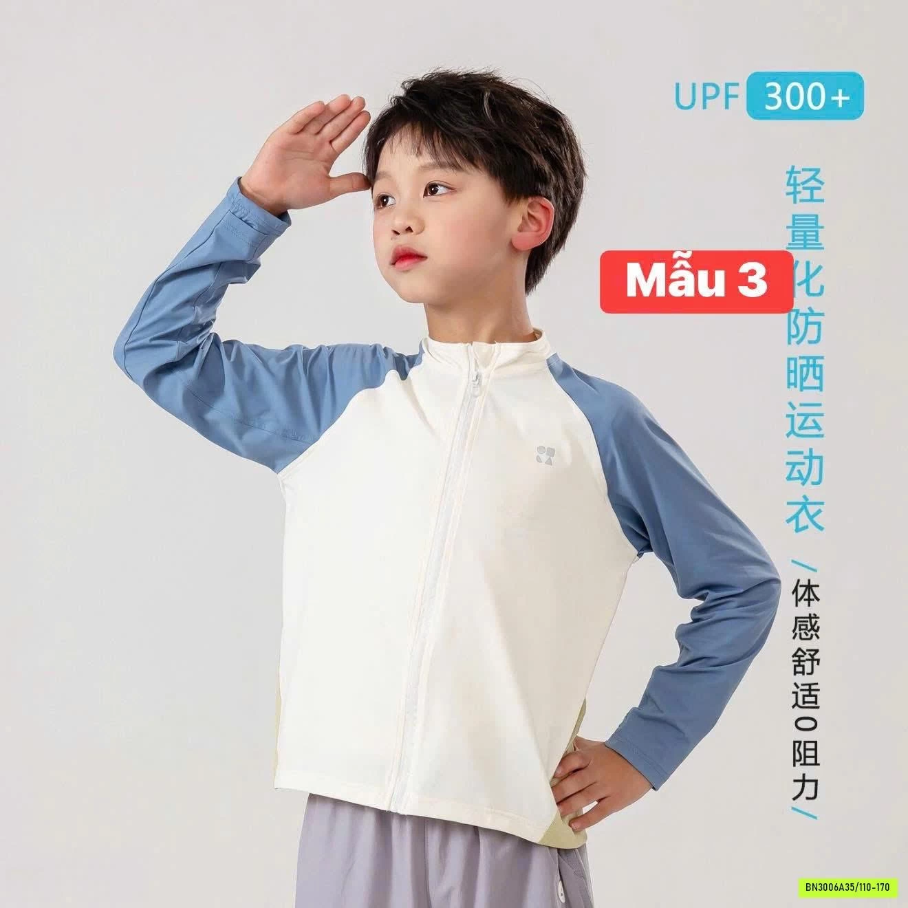 ÁO CHỐNG NẮNG PHỐI MÀU BÉ