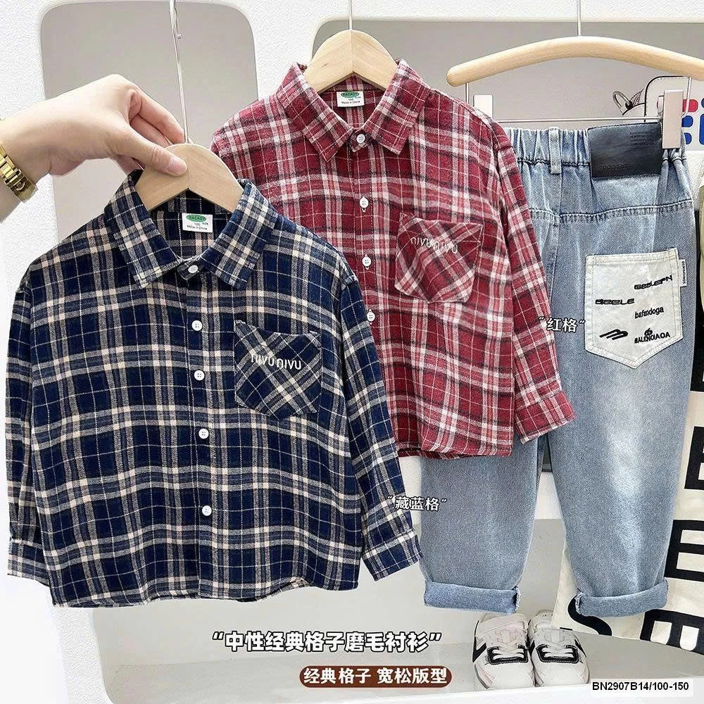 ÁO SƠ MI BÉ TRAI KACADY