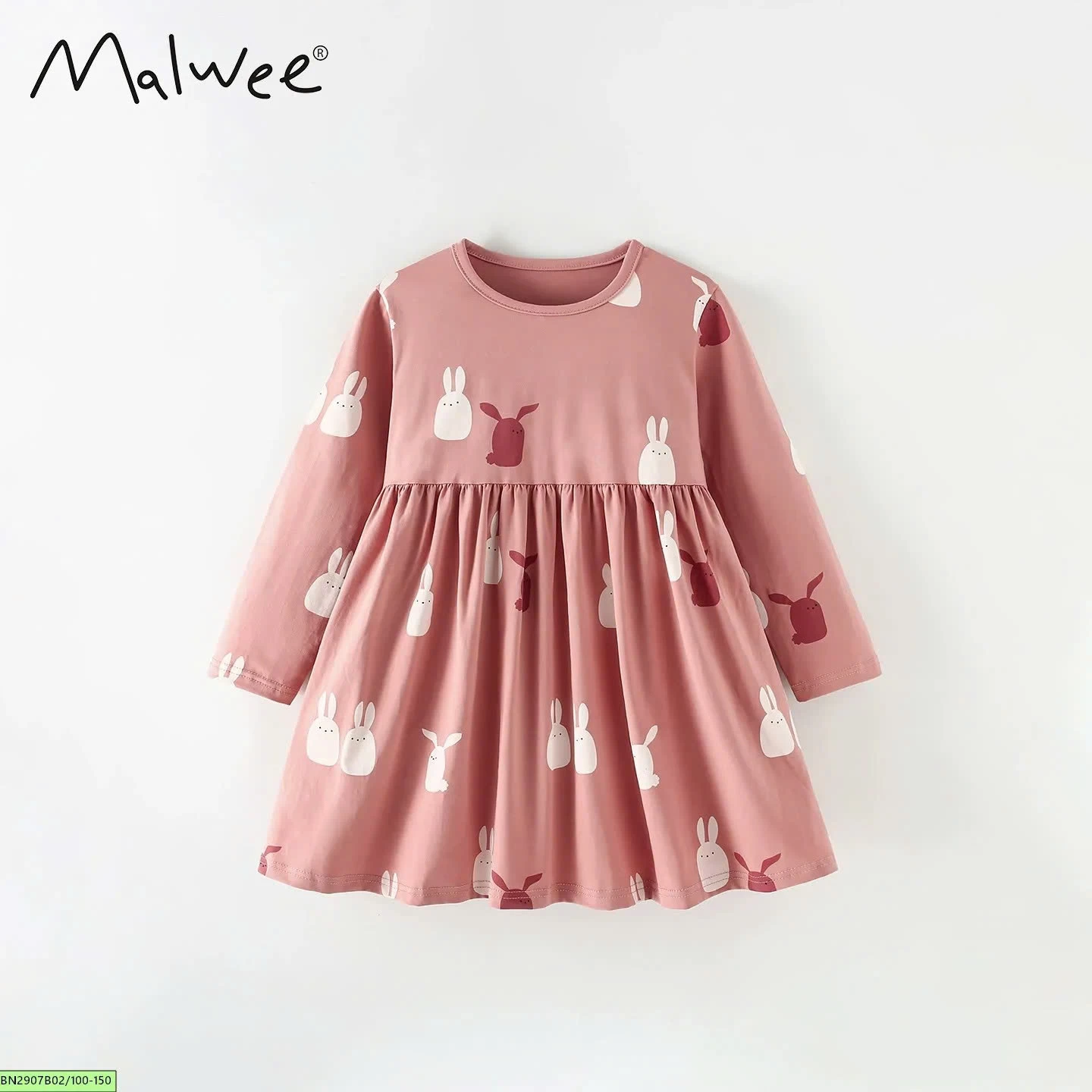 BST ĐẦM COTTON DÀI TAY MALWEE