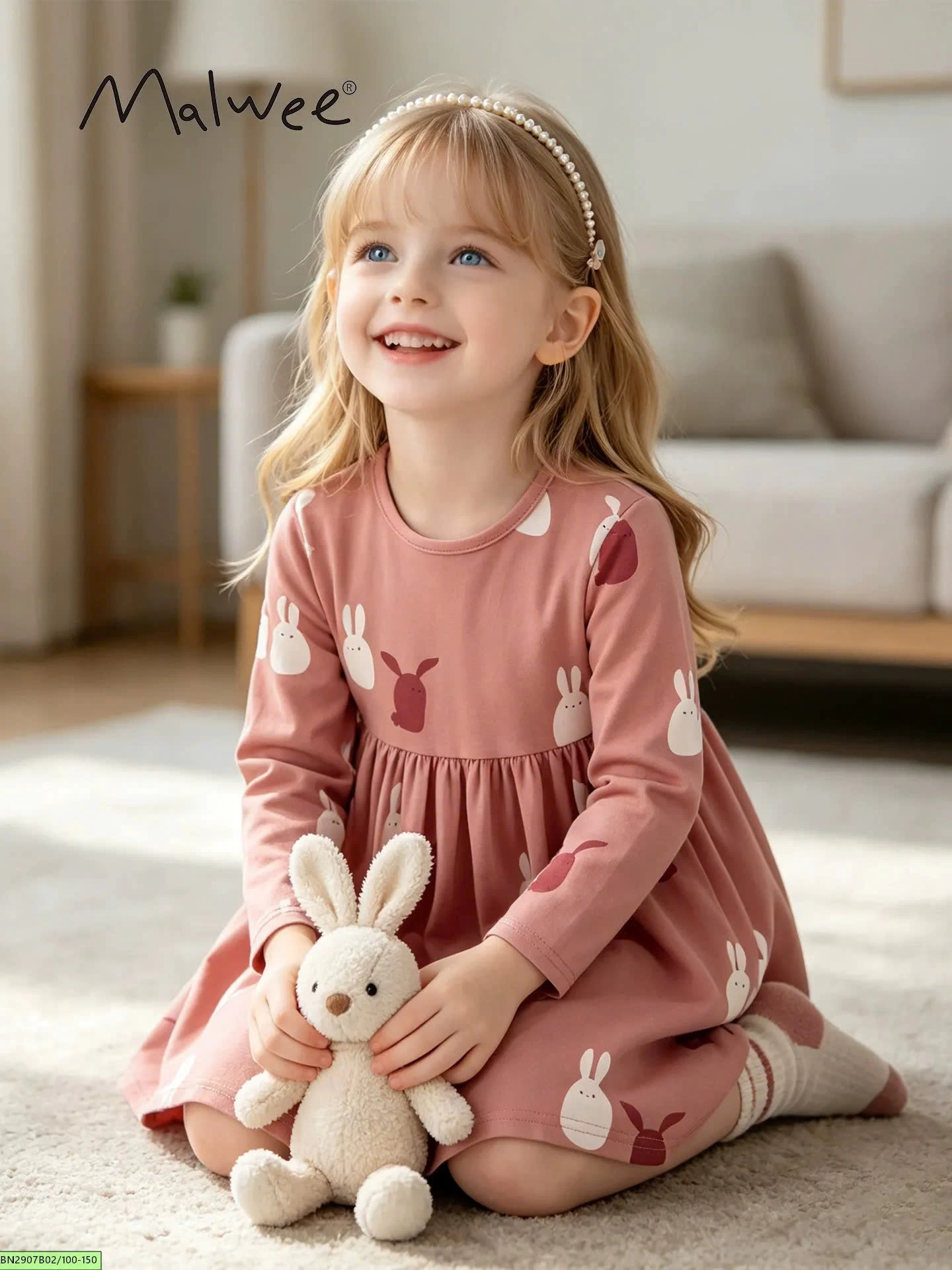 BST ĐẦM COTTON DÀI TAY MALWEE