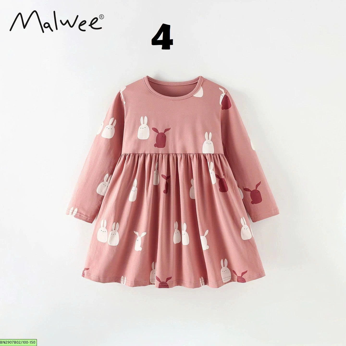 BST ĐẦM COTTON DÀI TAY MALWEE