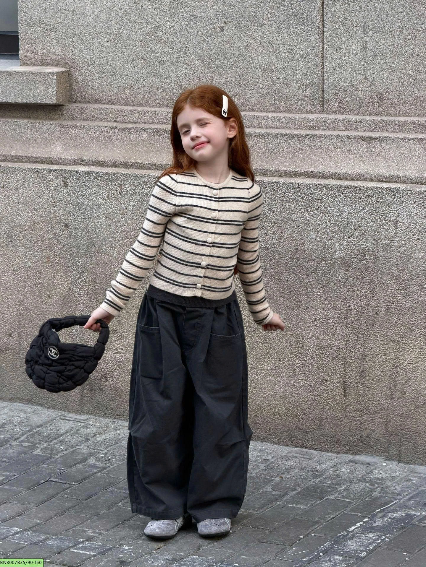CARDIGAN LEN KẺ