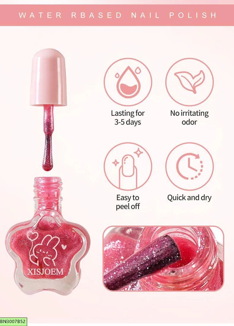 SÉT 6 LỌ SƠN MÓNG TAY CHO BÉ