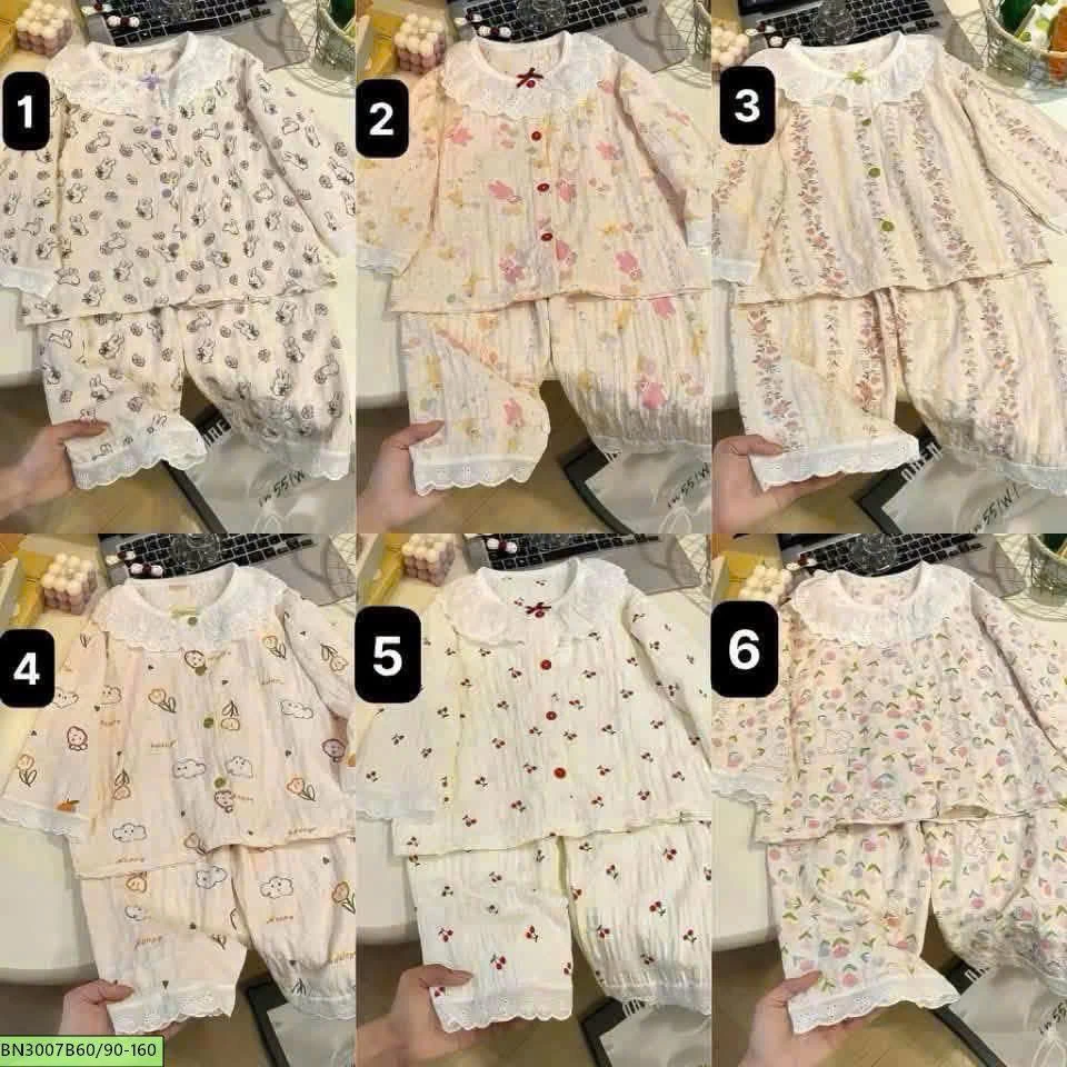 BỘ NGỦ HỌA TIẾT BÉ GÁI
